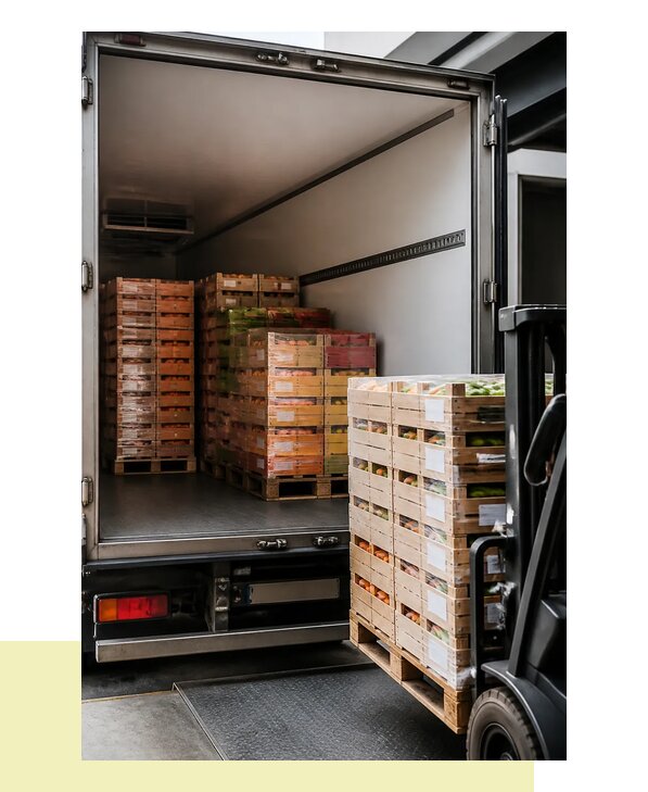 Перевозка сельхозпродукции на паллетах с доставкой в Павлово
